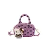 Bolso de Mano de Bolos de Lunares para Mujer, Bolso Mini Almohada de Lujo Ligero de Nicho Transfronterizo para Viaje, Bolso Cruzado Versátil para Niños