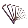 Llave hexagonal de acero aleado de alta dureza para venta al por mayor, mango de onda, llave hexagonal tipo L, llave hexagonal roja con cabeza de bola