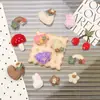 Serie de Fieltro Coreano Hongo Corazón Flor Arcoíris Bolsa Creativa para Pines Accesorios Dulces y Versátiles Accesorios DIY