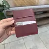 Comercio Exterior Transfronterizo Nuevo Portadocumentos de Cuero Genuino con Múltiples Anillas Ventana de Espejo Pequeño Portatarjetas Primera Capa de Piel de Vaca Bolsita para Tarjetas Almacenamiento de Documentos Álbum de Tarjetas Portatarjetas