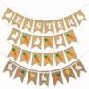 Decoración de fiesta de PASCUA bandera triangular bandera cola de golondrina rábano conejo pollito PASCUA Bandera Burra