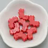 Acessórios DIY acrílico cor sólida moldura pixel coração furo reto coração oco corrente para celular contas