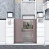 Puerta de casa autosuficiente rural aleación de aluminio puerta de patio puerta de hierro exterior villa patio acero inoxidable arte de aluminio en la flor