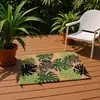 Tapete de Piso Imitação de Palmeira de Coco Estilo Retrô para Entrada, Capacho Removedor de Poeira para Uso Doméstico, Resistente à Sujeira, Resistente ao Desgaste, Fácil de Cuidar