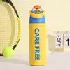2026 Nueva Botella de Agua Deportiva Taza con Doble Popote para Beber Venta Caliente de Comercio Exterior Taza de Agua Portátil para Llevar Taza para Viajes al Aire Libre