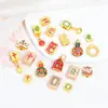 Colgante de Esmalte Chapado en Oro de Aleación Estilo Chino Mahjong León Cuentas Espaciadoras Colgante Accesorios de Cuentas para Pulsera Collar DIY Hecho a Mano