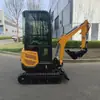 Excavadora Mini HT18C de Exportación con varios accesorios, una máquina multifuncional con múltiples usos