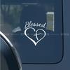 Comercio exterior transfronterizo cartas de amor bendecidas pegatinas personalizadas para coche pegatinas de fe esperanza amor pegatinas para ventana de coche pegatinas para parachoques