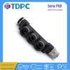 Conector de Engate Rápido para Tubo de Ar Tdpc Rosca Lateral Cinco Vias Pkb Pkb4-01/6-02/8-03/10-03