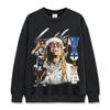 Camiseta de Manga Corta Estampada Estilo Retro Americano Transfronterizo Lil Wayne Sudadera con Capucha de Cuello Redondo Manga Larga Pesada