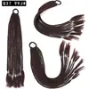 Coleta Gradiente de Siete Colores Coleta Trenza Pequeña Trenza de Color Sucio Coleta Tocado Personalizado Hip Hop Trenza de Tres Hilos