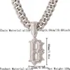 Moda europea y americana para hombre, collar cubano de diamantes completos, cruz de alto nivel, transfronterizo, hip hop HIPHOP, colgante grande, venta al por mayor