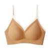 Nuevo top tubo de pecho envuelto para mujer, chaleco push up de talla grande, seda de hielo fina sin costuras, sujetador de espalda bonita en U grande, ropa interior inalámbrica