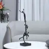 Pieza Decorativa de Hierro Fundido Abstracto Minimalista Estilo Europeo para Arte Acrobático de Tres Personas para Sala de Estar, Dormitorio, Mueble de TV, Decoración del Hogar