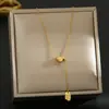 Europa y Estados Unidos transfronterizo súper ventas collar de cuerpo completo de acero de titanio para mujer sensación de alta calidad temperamento chapado 18K cadena de clavícula joyería no se decolora