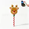 Varinha Mágica de Natal Impressa em 3D, Enfeite Decorativo, Presente de Feriado Transfronteiriço, Design de Boneco de Neve Rena para Árvore de Natal