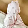 Calça de Pijama Feminina de Verão Hello Kitty Longa Rosa Doce Fofa Confortável Respirável Calça de Casa Pode Ser Usada Fora