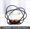 Ornamentos de suporte de vela de ferro geométrico nórdico Adereços de jantar românticos à luz de velas Copo de vela de vidro moderno Decorações para casa