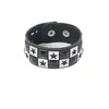 Set de 5 Piezas de Pulseras Punk con Remaches para Hombre de Venta Caliente Transfronteriza Europea y Americana, Estilo Gótico, Pulseras Multicapa de Moda Hip-Hop Personalizadas