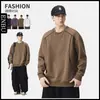 Sudadera con Parches de Marca de Moda Estilo Americano Enpu para Hombre, Nueva de Primavera y Otoño, Suelta Casual con Cuello Redondo para Niños