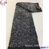Tela de terciopelo bordado de cifrado color mágico laminado lentejuelas decorativas otoño e invierno ropa de mujer lentejuelas de tela encaje