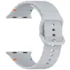 Adequado para Apple Watch10 9 8 7 Padrão Ondulado Costura Fivela Colorida de Silicone Pulseira Ultra Pulseira de Reposição