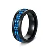 Set de 12 Anillos Giratorios de Acero Inoxidable para Alivio del Estrés, Estilo Nuevo Europeo y Americano, Transfronterizo Amazon