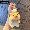 Llavero Colgante Original Lindo de Peluche de Cobaya con Temática de Comida Llavero de Muñeco de Dibujos Animados Accesorio para Bolso