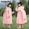 2026 Novo Modelo Capa de Chuva Infantil com Compartimento para Mochila para Meninas, Especificamente para Alunos do Ensino Fundamental e Meninas de Jardim de Infância, Capa de Chuva da Moda