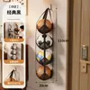Bolsa de pendurar para armazenamento de basquete, suporte de basquete para colocar bolas na porta, suporte de futebol doméstico, suporte de armazenamento de equipamentos esportivos, bolsa de rede