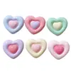 Macaron brillante de dos colores, amor, DIY, hecho a mano, pegamento de crema, resina, accesorios para horquillas de pelo, carcasa de teléfono móvil, material para accesorios de pelo