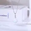 Collar Colgante de Cristal Nuevo Transfronterizo Europeo y Americano Colorido Forma de Gota Taigang Nicho Cadena de Caja Joyería Versátil