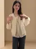 Chaleco redondo de punto de alta gama estilo coreano para mujer, nuevo modelo de otoño 2026, corte holgado, elegante, adelgazante, top tipo cárdigan sin mangas