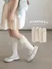 Calcetines de Niña 2026 Verano Finos Calcetines Altos Infantiles Blanco Lazo Dulce Calcetines de Princesa Primavera y Verano Calcetines Largos