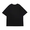 Camiseta Pesada Verão Cor Sólida Branca Manga Curta Unissex Tendência Ins Solta Estilo Japonês Camiseta Básica