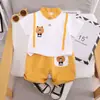 Conjunto de Ropa para Niños Niños, Nuevo Estilo Verano 2024, Atuendos Modernos de Manga Corta para Niños, Ropa de Verano para Bebés Niños