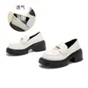 Mocassins de Pele de Ovelha de Primeira Camada com Solado de Espuma, Sapatos de Salto Único Versáteis em Estilo Britânico, Sapatos Femininos Estilo College, Sapatos Mary Jane