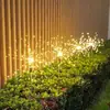 Luces de Fuegos Artificiales Solares para Exterior, Jardín, Villa, Césped, Paisaje, Patio, Montaje en Suelo, Impermeables, Luces de Diente de León Navideñas, Fábrica