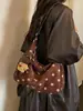Bolso de Lunares 2026 Nuevo Moda Otoño/Invierno Bolso de Hombro, Bolso de Hombro Cruzado de Alta Gama para Viajar, Bolso Vintage Tipo Empanada