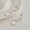 Anel de Prata Esterlina S925 Design Feminino Simples Liso Anel de Prata Nicho Alto Padrão Anel Antidesgaste Joias Atacado