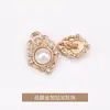 Botões de Pérola Diamante Pena Metal Lã Casaco Jaqueta Terno Botões para Roupa Formal Jinda
