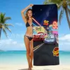 Toalla de Playa para Niños con Temática de Dibujos Animados Cars Mcqueen Toalla de Playa para la Costa Toalla de Baño de Microfibra