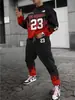 Traje de Sudadera con Cuello Redondo y Pantalón para Hombre Temu Transfronterizo Estampado 3D Moda Hip-Hop al Aire Libre Ropa Deportiva