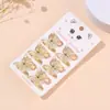 Pinza Mariposa Pequeña de Lentejuelas de 2.5 cm Pinza para el Cabello Transparente de Brillo de Alta Calidad Pinza para Cabello Trenzado Pinza para Flequillo Accesorios para el Cabello para Niños
