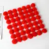 Adornos de Bolas de Visón de Colores al por Mayor Accesorios para el Cabello DIY Cadenas para Suéteres Pendientes para Zapatos Bolas de Pelo de Visón Bolas de Peluche Hechas a Mano