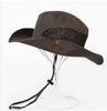 Sombrero de Pescador de Malla Transpirable de Verano Sombrero de Sol para Hombre para Exteriores Sombrero de Sol de Ala Ancha Estilo Coreano Sombrero de Pesca al por Mayor