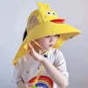 Novo chapéu infantil com proteção solar para o verão, proteção UV para a praia, secagem rápida, respirável, aba larga, para atividades ao ar livre, proteção estendida para o pescoço, guarda-sol