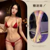 Lencería Sexy, Bikini de Encaje Sexy con Cordones, Tentación Transparente, Blusa Exterior Sexy, Atrevido Traje de Coqueteo Hazy para No Quitarse
