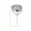 Botón único redondo electrochapado para cisterna de inodoro accesorios para tapa de cisterna antigua de inodoro Botón de descarga por presión de agua