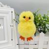 Llavero de patito amarillo pequeño de imitación de piel de zorro, pato amarillo grande de peluche de dibujos animados, pequeño regalo, colgante para bolsa de estudiante al por mayor